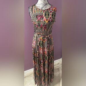 Colorful Geometric Maxi Dress